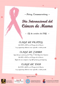 cartel actividades día cáncer de mama
