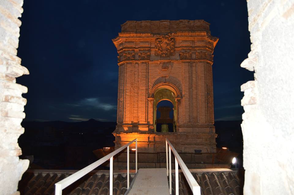 Foto desde la torre de la iglesia Santiago Apóstol hecha en la 1ª visita nocturna